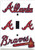HangTime MLB Atlanta Braves 4x6 Single Light Switch Cover