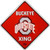HangTime Ohio State University - Ohio Buckeyes 12x12 Crossing Sign
