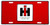 HangTime International IH Logo on Red 6x12 License Plate