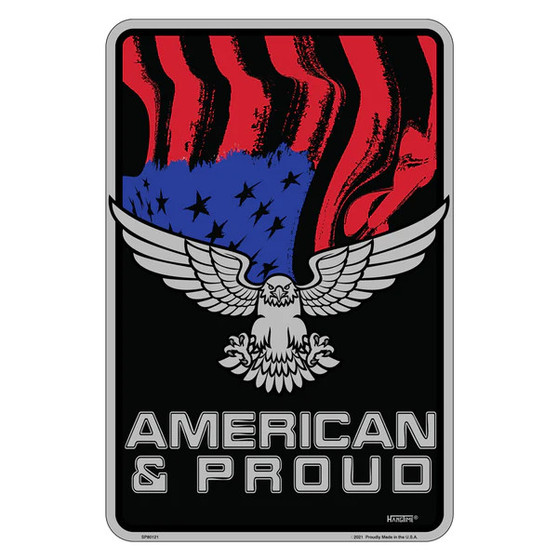 Hangtime American and Proud 8x12 Novelty Parking Sign