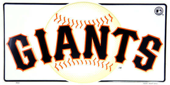 Hangtime MLB San Francisco Giants 6x12 Classic License Plate