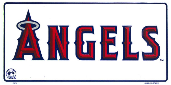 Hangtime MLB Anaheim Angels 6x12 Classic License Plate