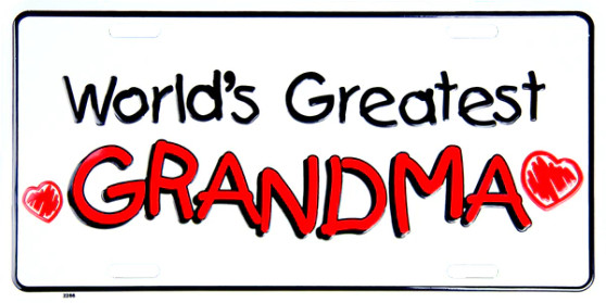 Hangtime World's Greatest Grandma 6x12 License Plate