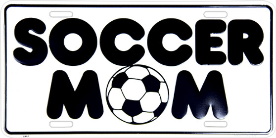 Hangtime Soccer Mom 6x12 License Plate