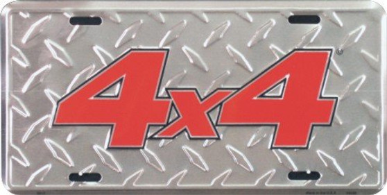 Hangtime 4X4 on Diamond 6x12 License Plate