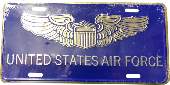 Hangtime United States Air Force 6x12 License Plate