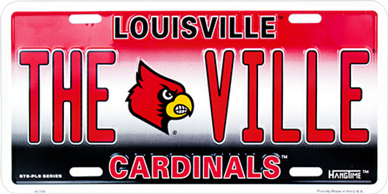 Hangtime Univerisity of Louisville - Louisville Cardinals - THE VILLE 6x12 PL8 License Plate