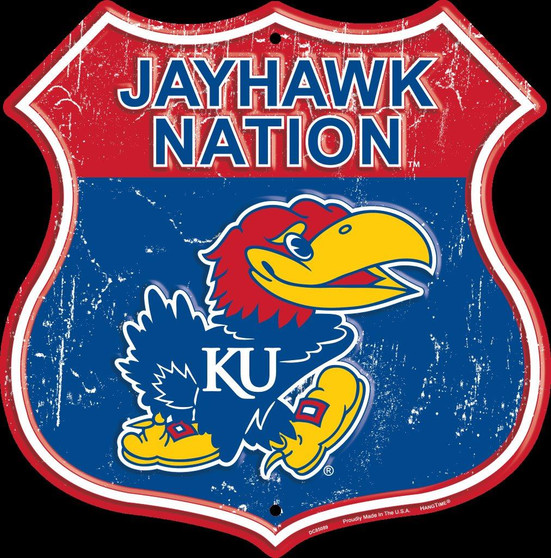 Hangtime University of Kansas - Kansas Jayhawks Route Sign