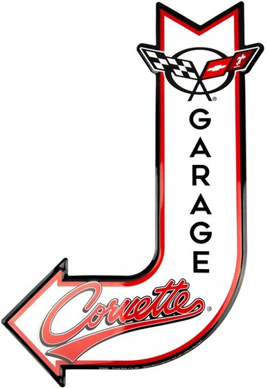 HangTime Corvette Garage J Arrow Sign