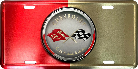 Hangtime Corvette - Bullseye Style License Plate