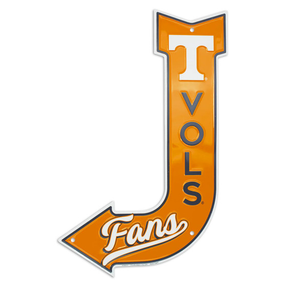 University of Tennessee - Tennessee Volunteers J Arrow novelty sign