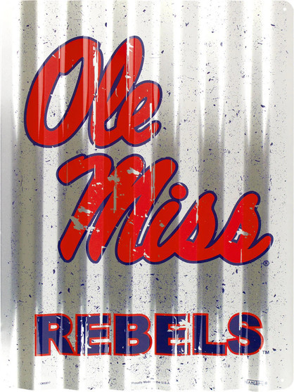 Hangtime University of Mississippi - Ole Miss Rebels  Corrugated Sign