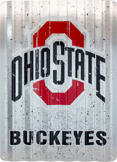 Hangtime Ohio State Univeristy - Ohio Buckeyes 12x16 Corrugated Sign