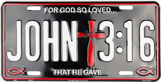 John 3:16 Religious license plate