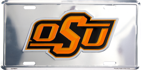 Hangime Oklahoma State University - OSU Cowboys 6 x 12 inch Super Stock License Plate