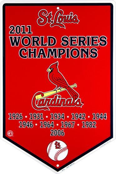 Hangtime St Louis Cardinals World Series Champions Banner Sign