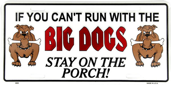 Hangtime University of Georgia - UGA Bulldogs - Big Dogs 6x12 License Plate