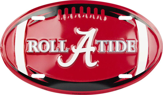 Hangtime University of Alabama - Crimson Roll Tide 7x12 Oval Plate