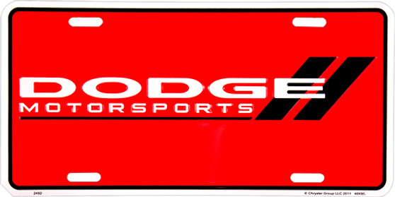 Hangtime DODGE Motorsports  6x12 License Plate