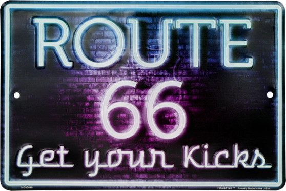 Hangtime Route 66 Get Your Kicks Neon Sign