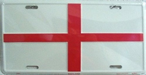 Hangtime England St George Flag 6x12 License Plate