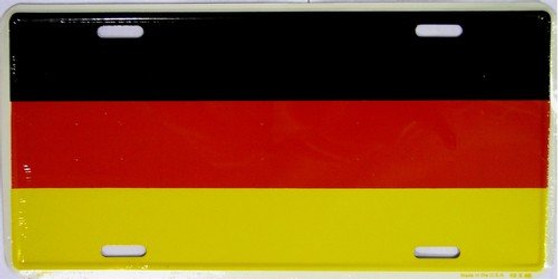 Hangtime Germany Flag 6x12 License Plate