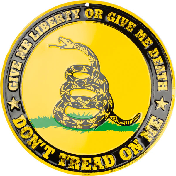 HangTime Don't Tread On Me 12 inch Circle Sign
