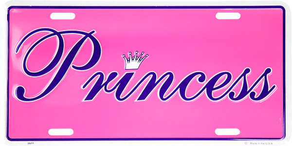 HangTime PRINCESS 6x12 License Plate