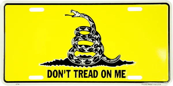 HangTime Don't Tread on Me 6x12 License Plate