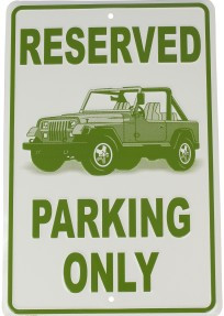 Reserved Jeep Parking Only