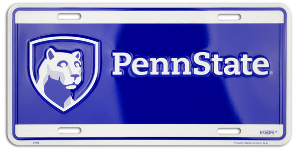 HangTime Penn State - Nittany Lions - Lion in Shield 6x12 inch License Plate