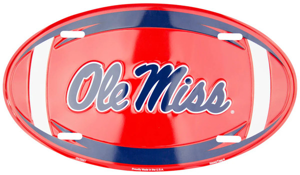HangTime  University of Mississippi - Ole Miss 7x12 Oval Plate