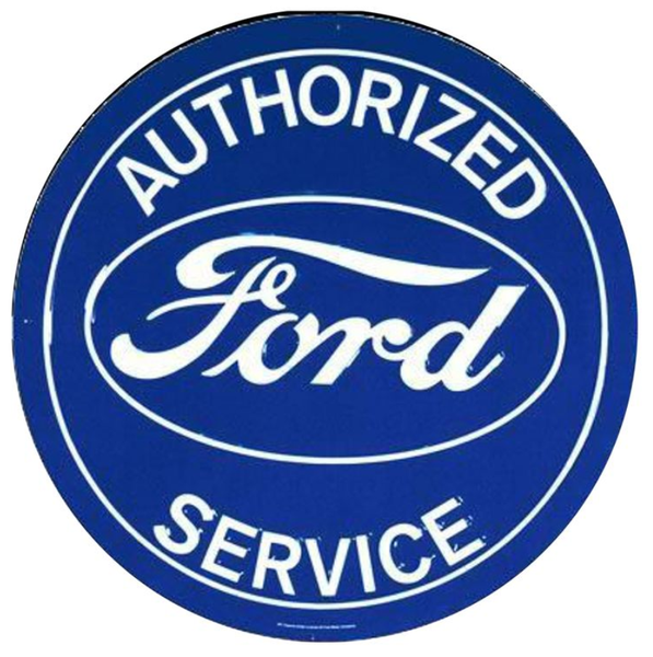 HangTime Authorized Ford Service Nostalgic 24 inch Garage Sign