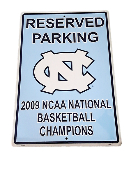 HangTime UNC Tarheels 2009 NCAA National Baskeball Champs 12x18 Parking Sign