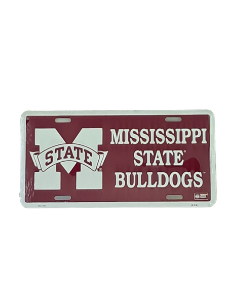 HangTime Mississippi State Bulldogs 6x12 inch Novelty License Plate