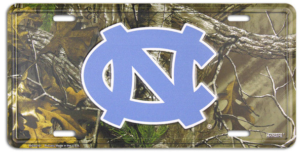HangTime University of North Carolina - UNC Tarheels Camo License Plate