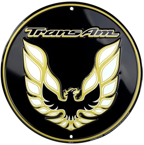 HangTime Trans AM Aluminum Nostalgia sign 12 inches in diameter
