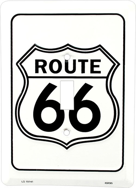Route 66 single pole light switch plate