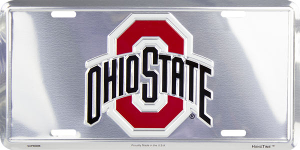 HangTime Ohio State - Ohio Buckeyes 6 x 12 inch Super Stock License Plate