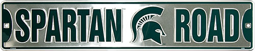 HangTime Michigan State University - Michigan Spartans Novelty Street Sign