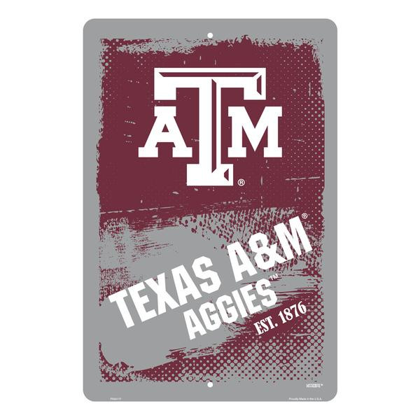 HangTime Texas A&M University - Texas A&M Aggies 12 x 18 inch Grunge Parking Sign