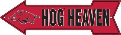 HangTime University of Arkansas - Arkansas Razorbacks - HOG HEAVEN 6 x 20 inch Arrow Sign