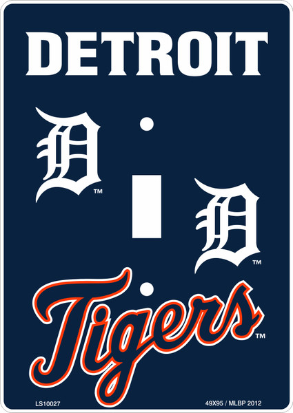 HangTime MLB Detroit Tigers 4x6 Single Light Switch Cover