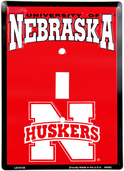 HangTime University of Nebraska - Nebraska Cornhuskers - Single Light Switch Cover