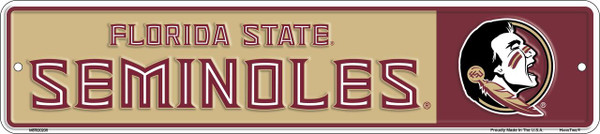 HangTime Florida State University - FSU Seminoles 4x18 Street Sign