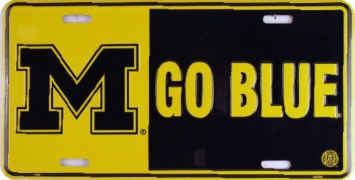 HangTime University of Michigan - GO BLUE License Plate