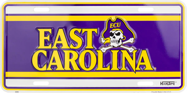 HangTime East Carolina Univeristy - ECU Pirates 6x12 License Plate