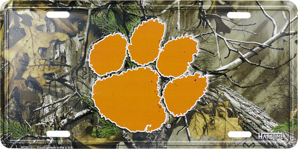 HangTime Clemson University - Clemson Tigers 6x12 CAMO License Plate