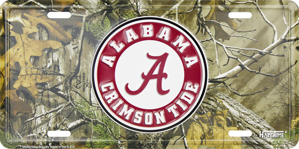 HangTime University of Alabama - Alabama Crimson Tide 6x12 CAMO License Plate