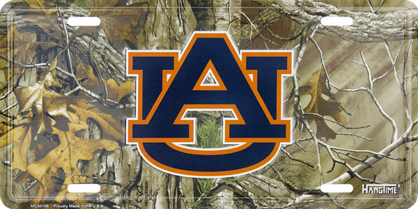 HangTime Auburn University - Auburn Tigers 6x12 CAMO License Plate